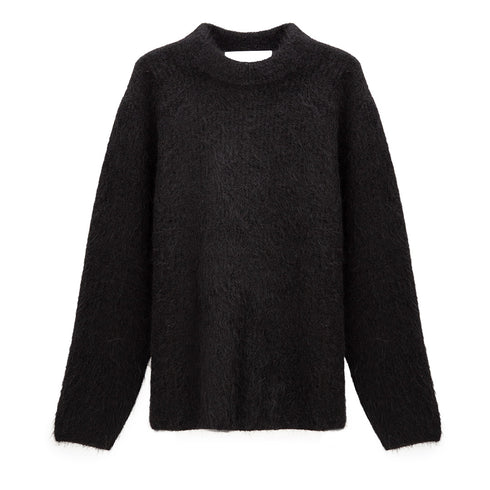Séfr Haru Sweater Black Alpaca MFW24HARU Degli Uberti